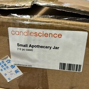 Candle jar 🫙 12 in a box clear